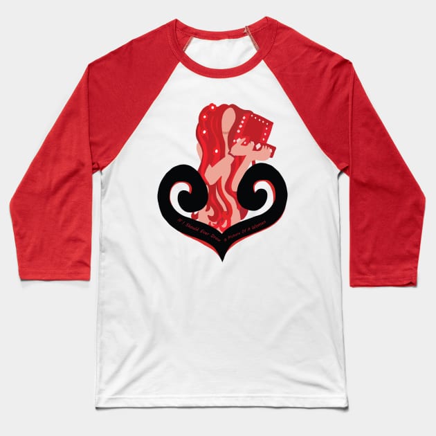 Woman Baseball T-Shirt by Whitelaw Comics